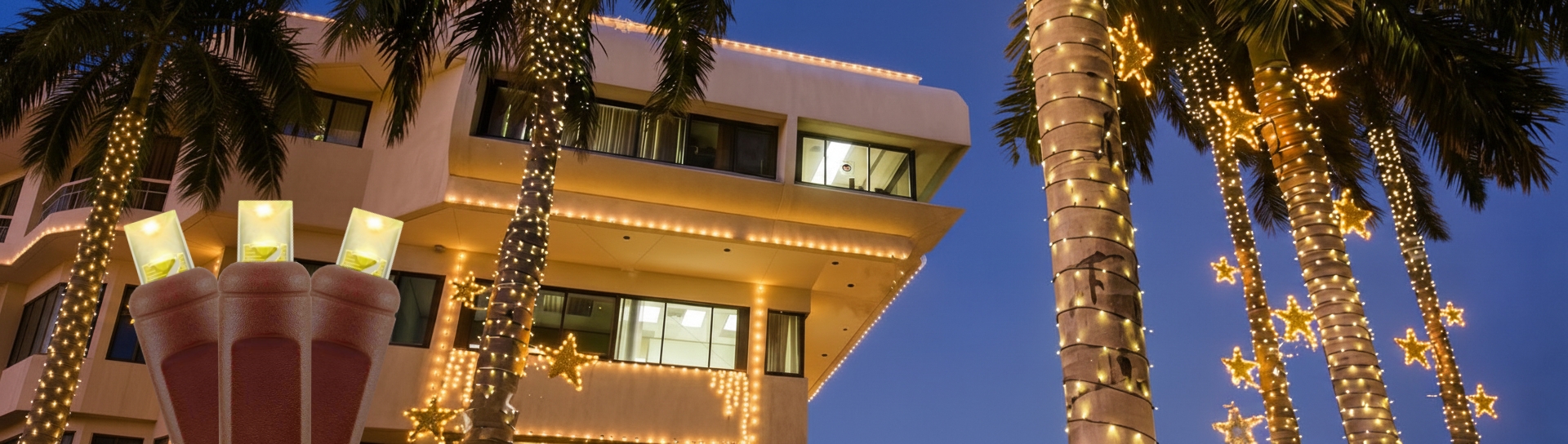 brown christmas lights